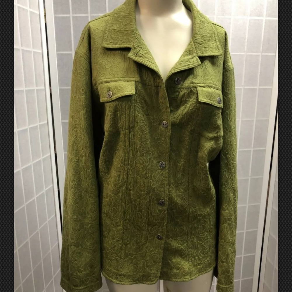 Additions, by Chico’s, blouse, green, size 3.: